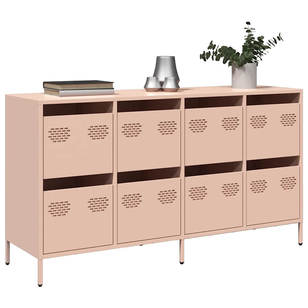 Sideboard Pink 135x39x73.5 cm Cold-rolled Steel