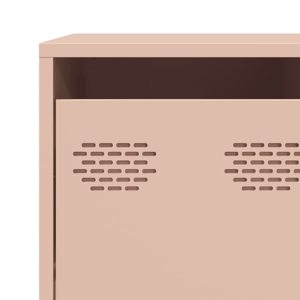 Sideboard Pink 135x39x103.5 cm Cold-rolled Steel