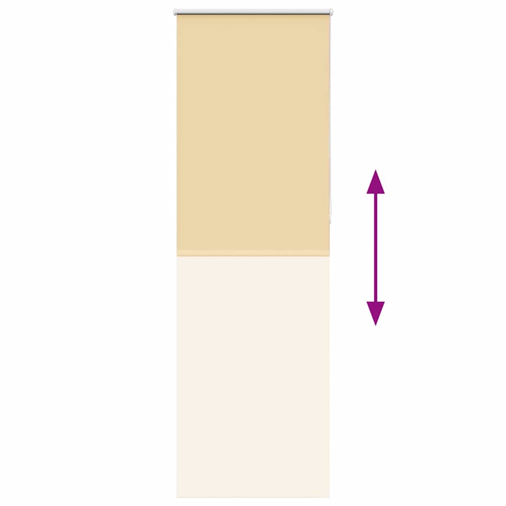Roller Blind Blackout Beige 70x210 cm Fabric Width 65.7 cm Polyester