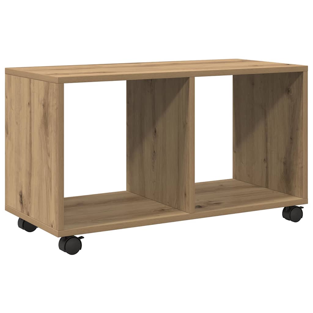 Rolling Cabinet Artisian Oak 72x33x42.5 cm Engineered Wood
