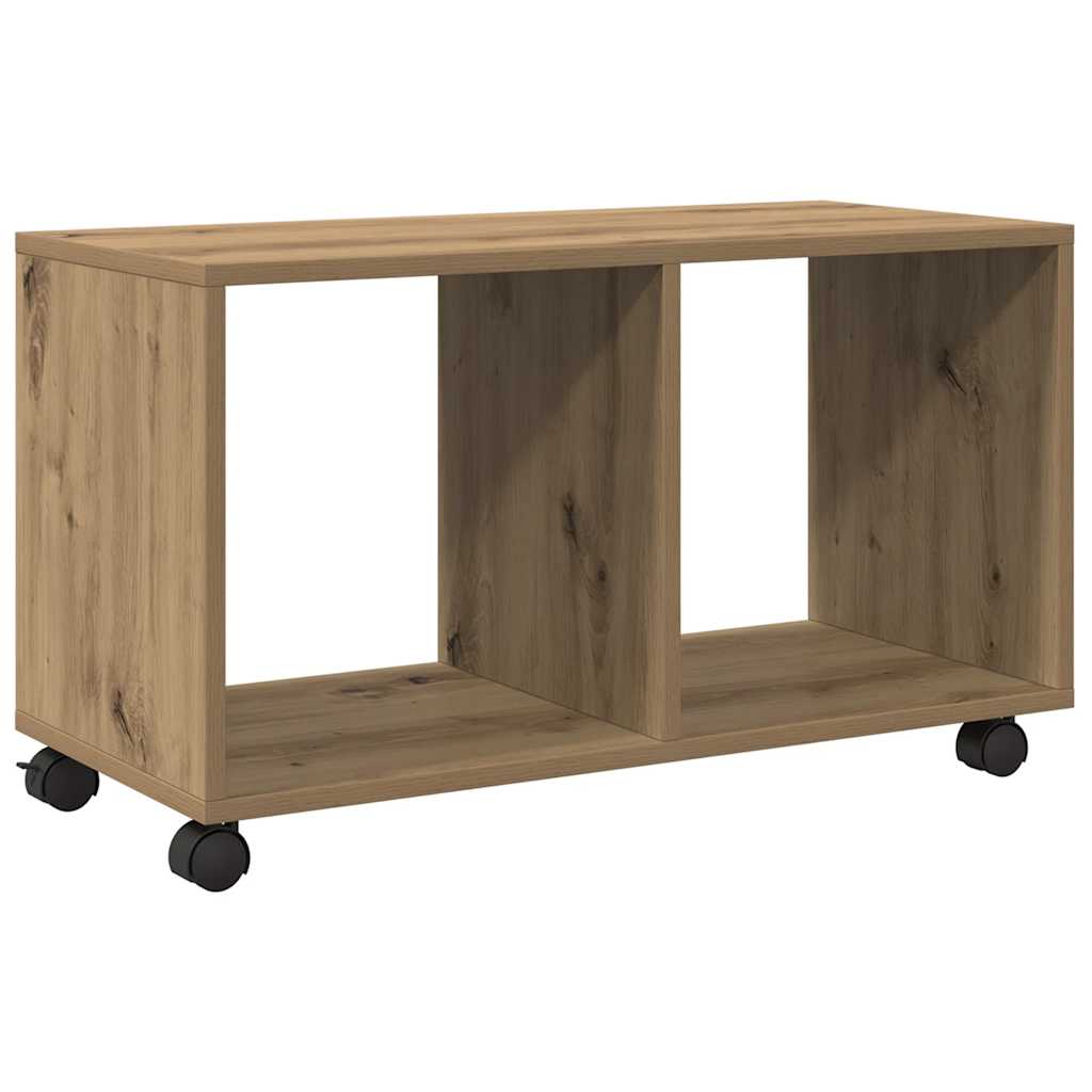 Rolling Cabinet Artisian Oak 72x33x42.5 cm Engineered Wood