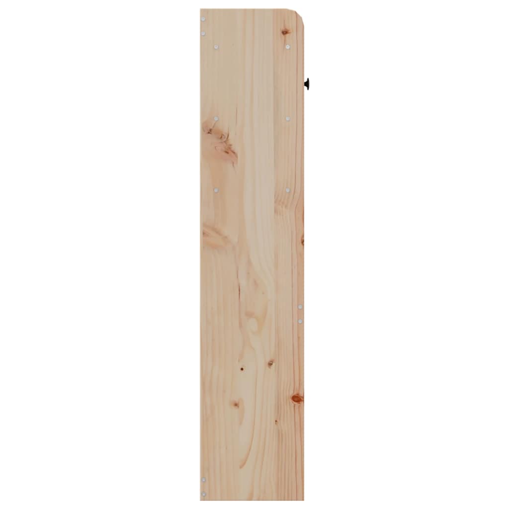 Headboard with Storage 100 cm Solid Wood Pine