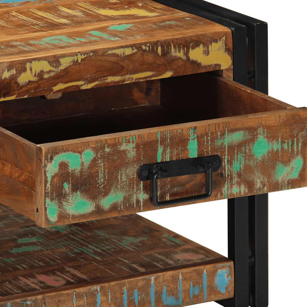 Coffee Table Multicolour 90x50x38 cm Solid Wood Reclaimed