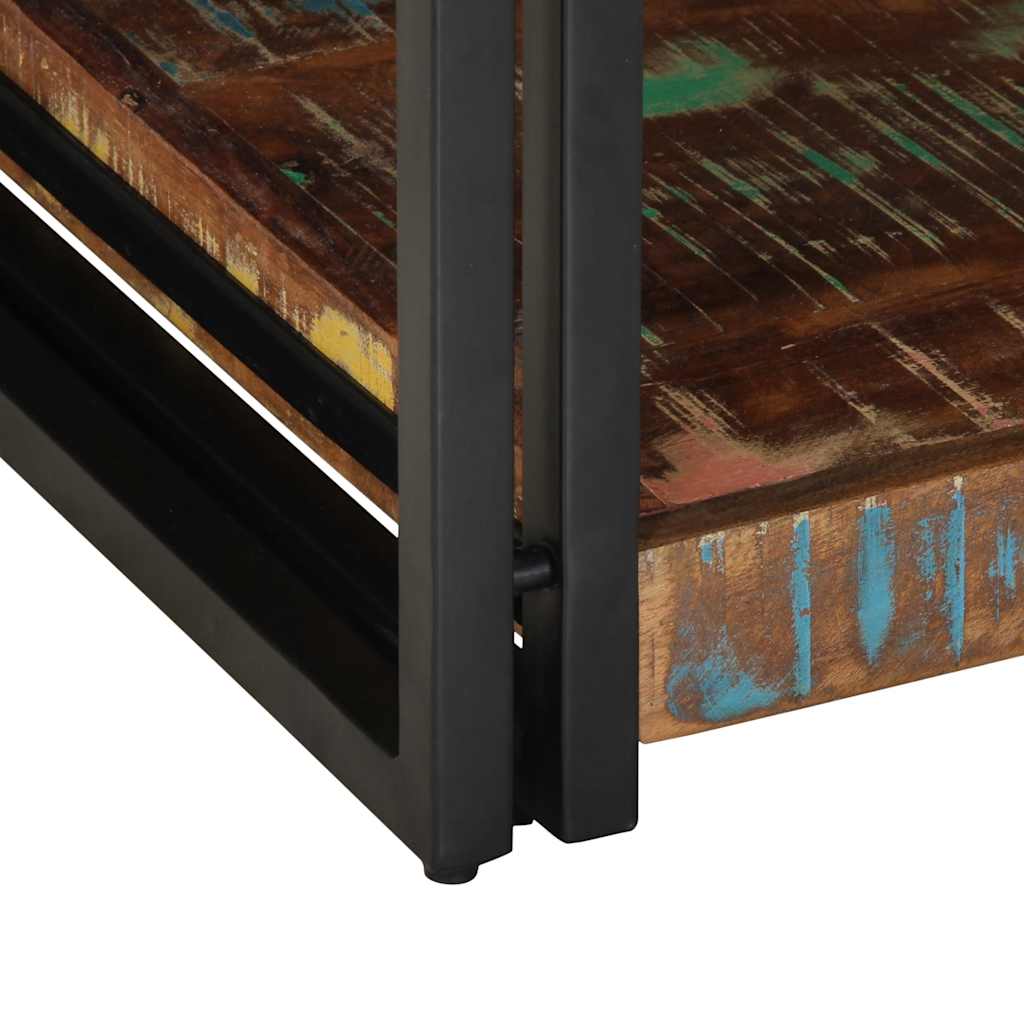 Coffee Table Multicolour 90x50x38 cm Solid Wood Reclaimed