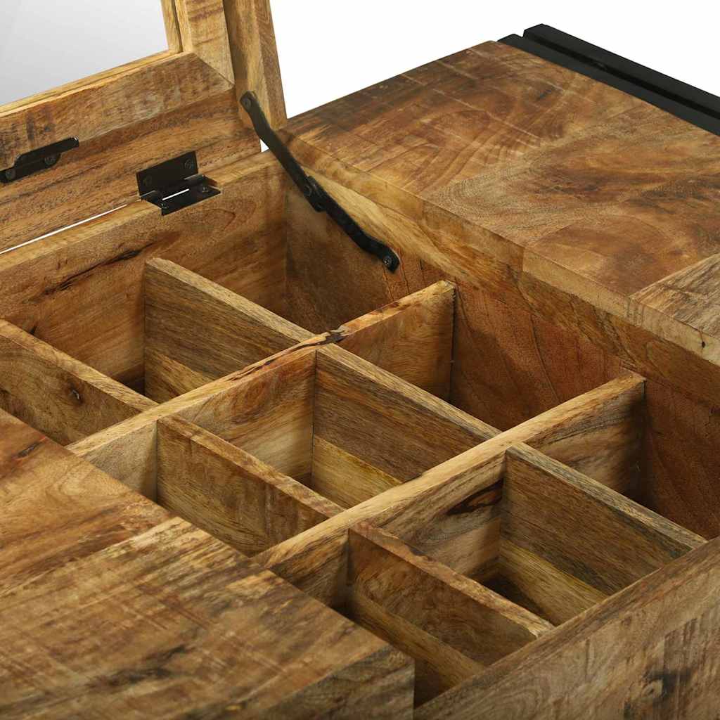 Bedroom Dressing Tables Brown 90 X 50 X 75 Cm Solid Mango Wood