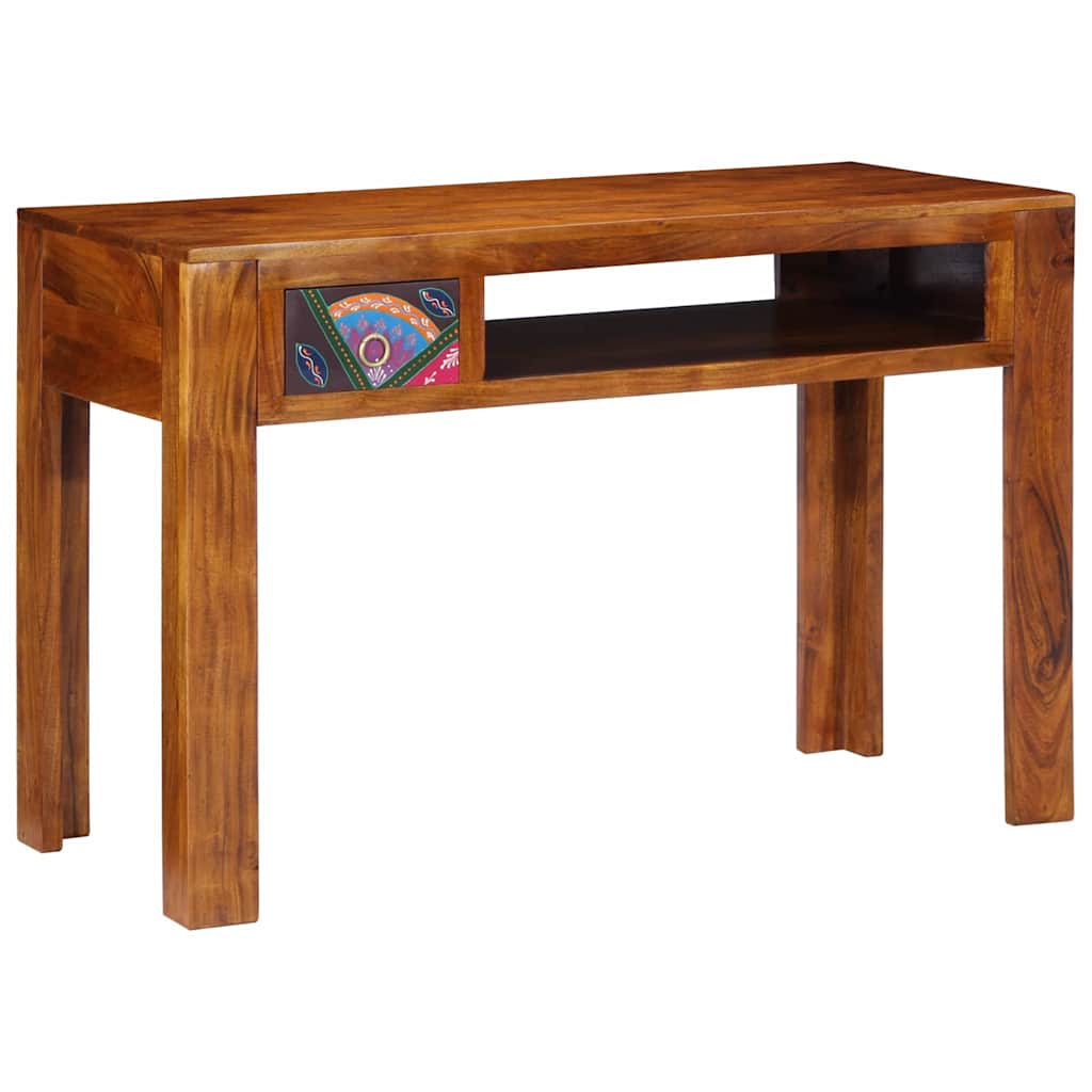 Desk with Drawer Brown 110 x 50 x 73 cm Solid Acacia wood