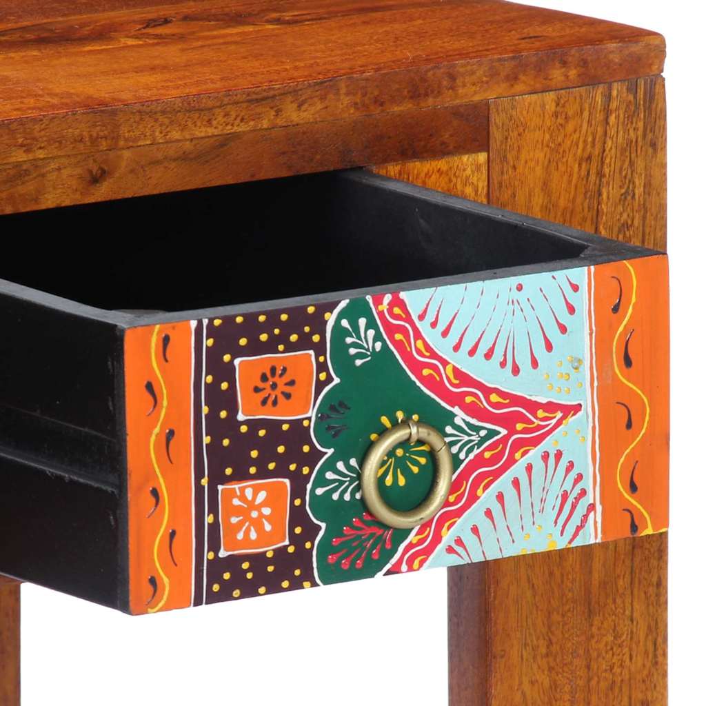 Desk with Drawer Brown 100 x 50 x 75 cm Solid Acacia wood