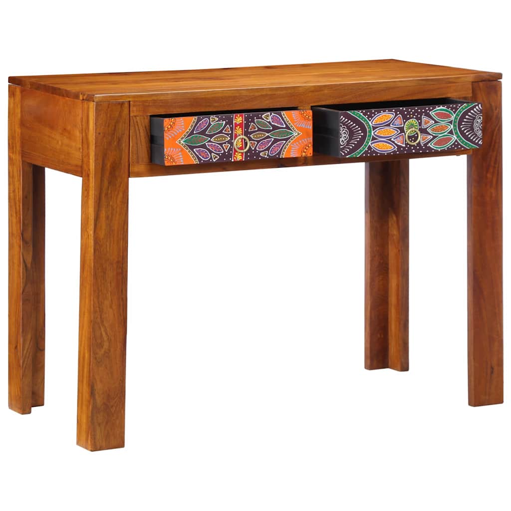 Desk with Drawer Brown 100 x 50 x 75 cm Solid Acacia wood