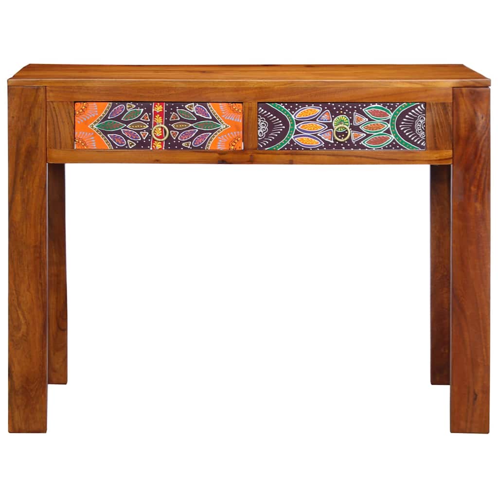 Desk with Drawer Brown 100 x 50 x 75 cm Solid Acacia wood