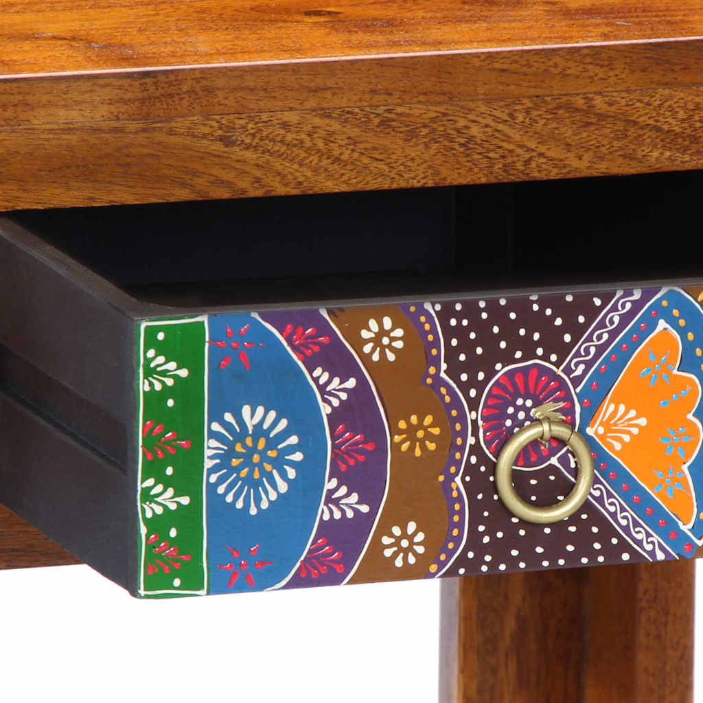 Dressing Table Brown 90 X 45 X 75 Cm Solid Acacia Wood