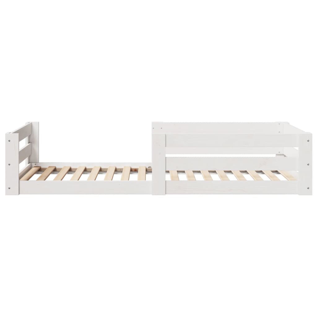 Bed Frame without Mattress White 80x160 cm Solid Wood Pine