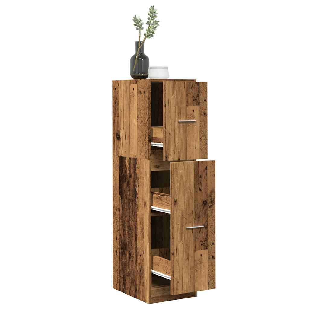 Apothecary Cabinet Old Wood 30x41x118 cm Engineered Wood