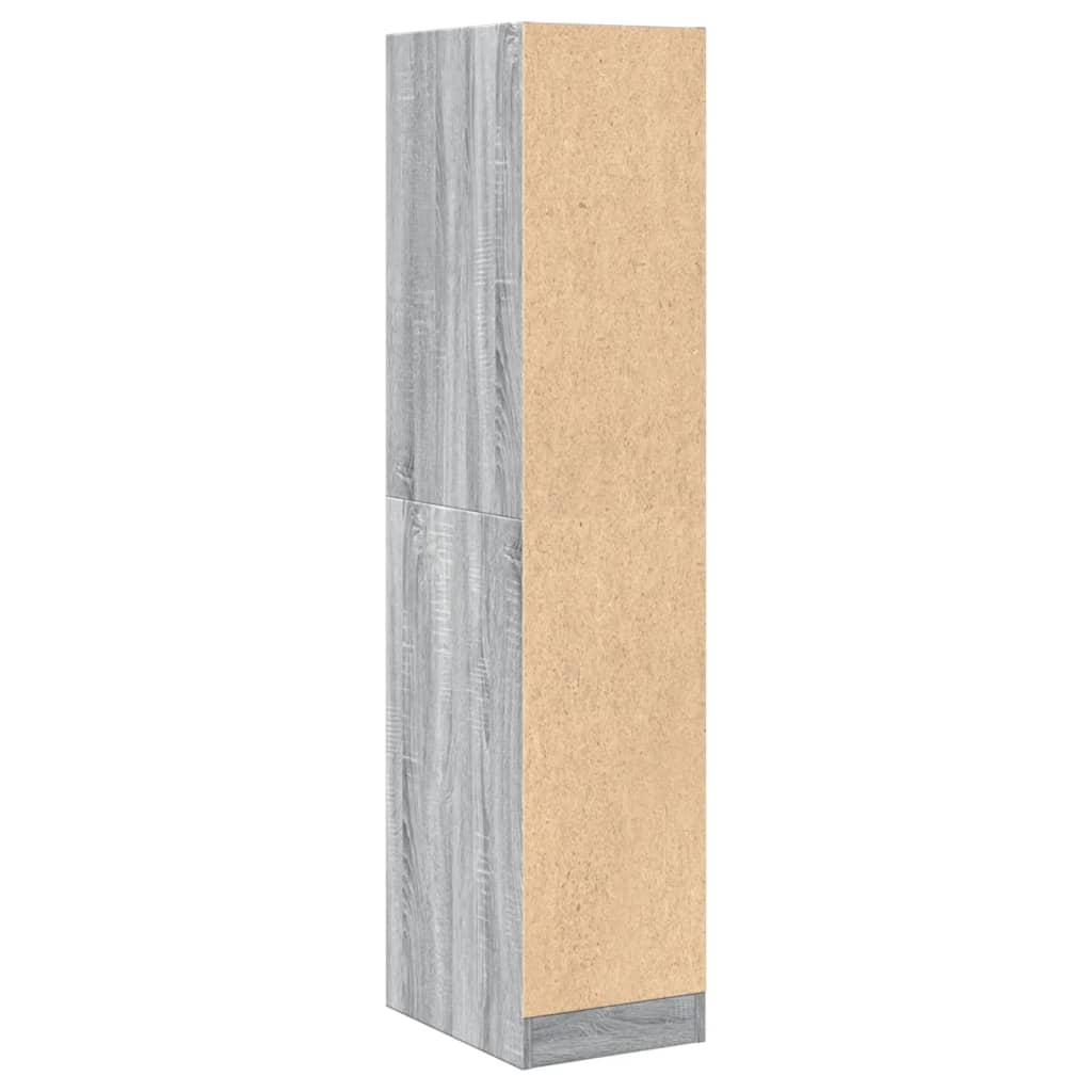 Apothecary Cabinet Grey Sonoma 30x41x144.5 cm Engineered Wood