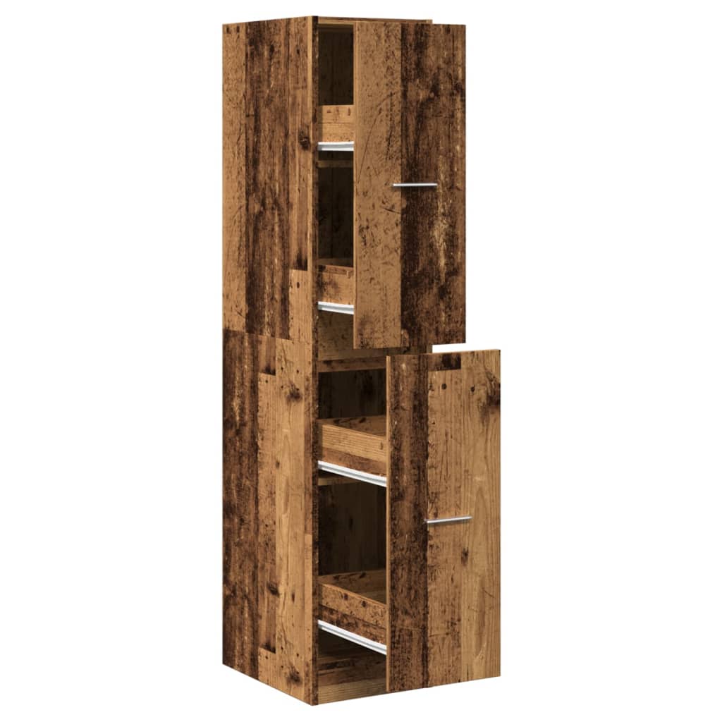 Apothecary Cabinet Old Wood 30x41x144.5 cm Engineered Wood