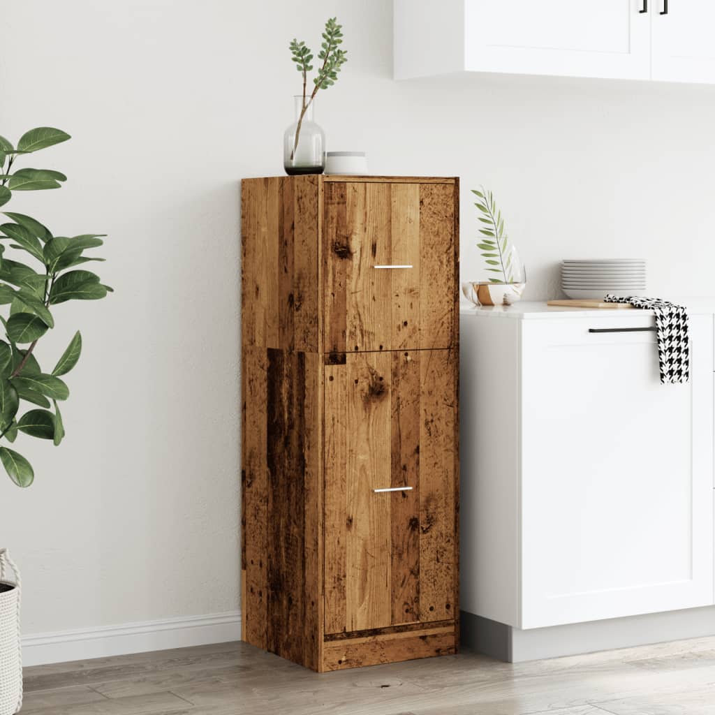 Apothecary Cabinet Old Wood 40x41x118 cm Engineered Wood