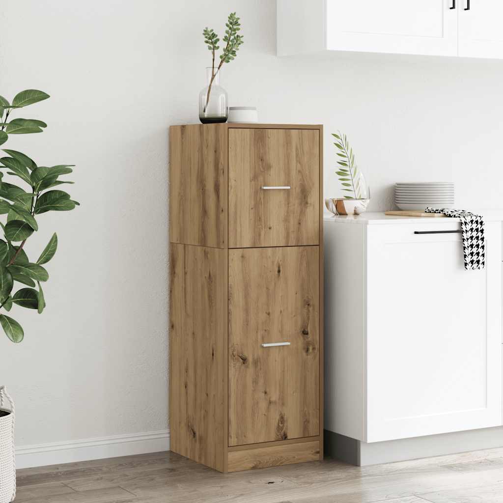 Apothecary Cabinet Artisian Oak 40x41x118 cm Engineered Wood