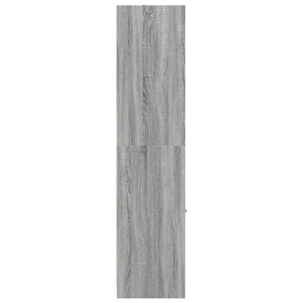 Apothecary Cabinet Grey Sonoma 30x41x174.5 cm Engineered Wood