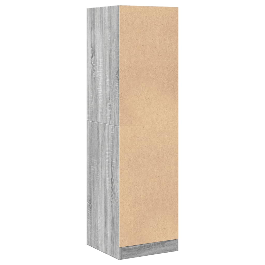 Apothecary Cabinet Grey Sonoma 40x41x144.5 cm Engineered Wood