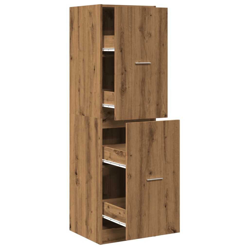 Apothecary Cabinet Artisian Oak 40x41x144.5 cm Engineered Wood