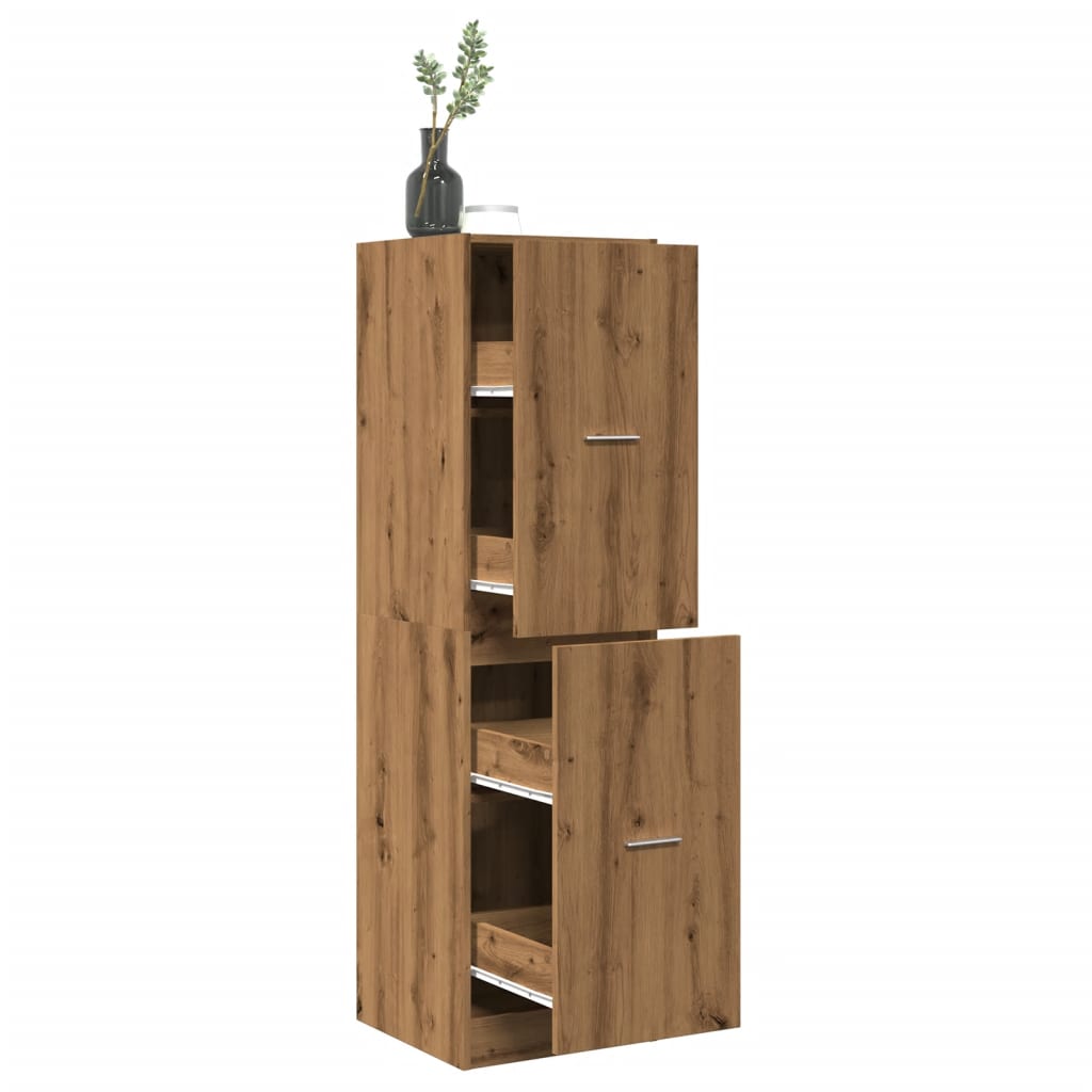 Apothecary Cabinet Artisian Oak 40x41x144.5 cm Engineered Wood