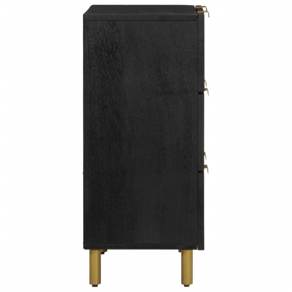 Sideboards 2 pcs Black 60x33x75 cm Engineered Wood