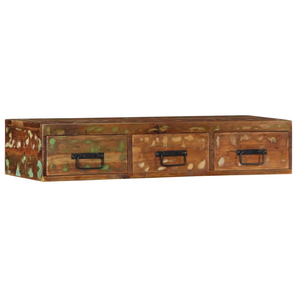 Wall-mounted TV Cabinet 100x30x19 cm Solid Wood Reclaimed