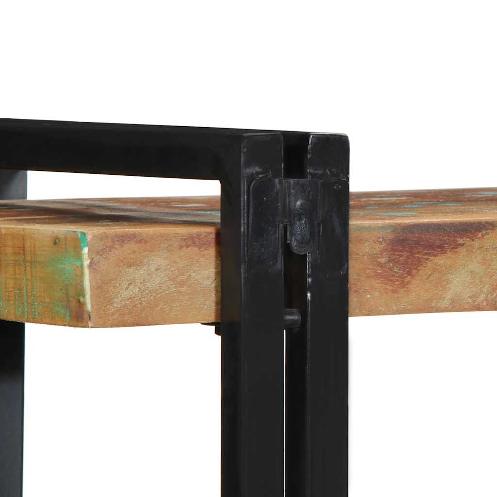 Wall Shelf Multicolour Solid Wood Reclaimed