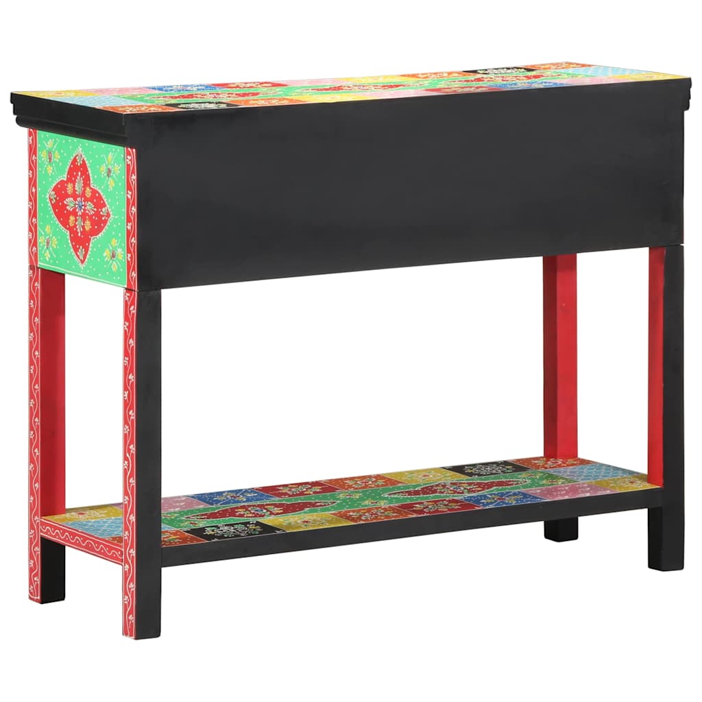 Console Table Multicolour 100 x 30 x 75 cm Solid Mango wood