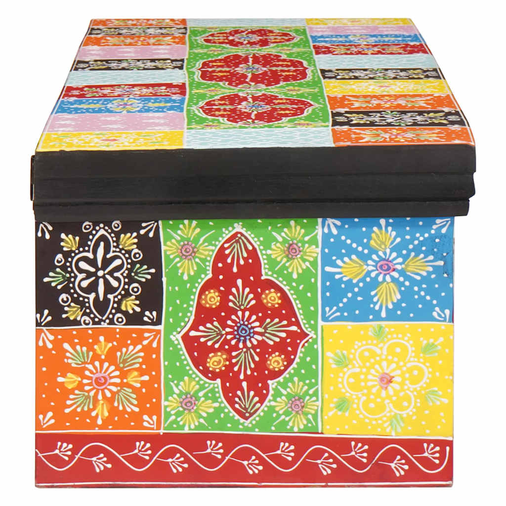 TV Cabinet Multicolour 100 x 30 x 24 cm Solid Mango wood