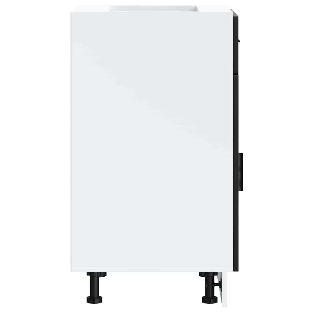 Kitchen Base Cabinet Porto Black Engineered Wood