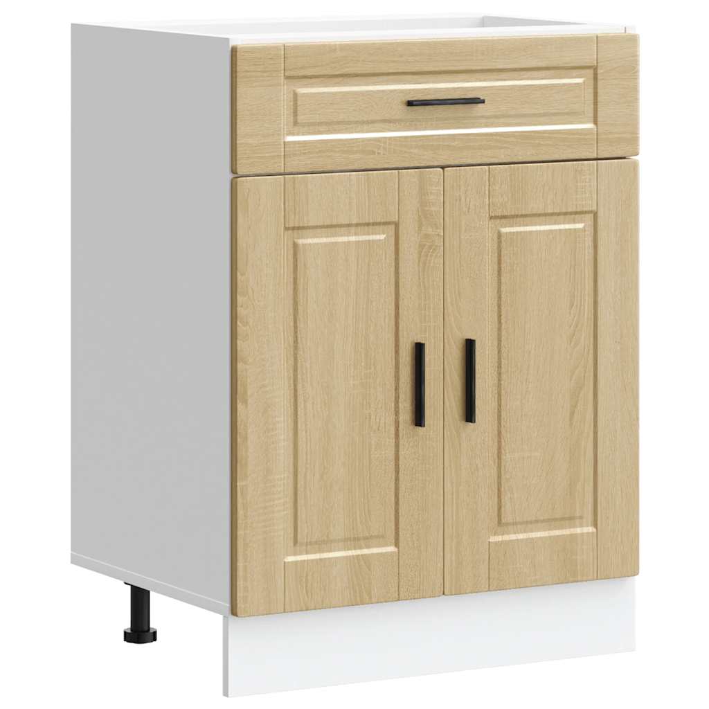 Kitchen Base Cabinet Porto Sonoma Oak Engineered Wood