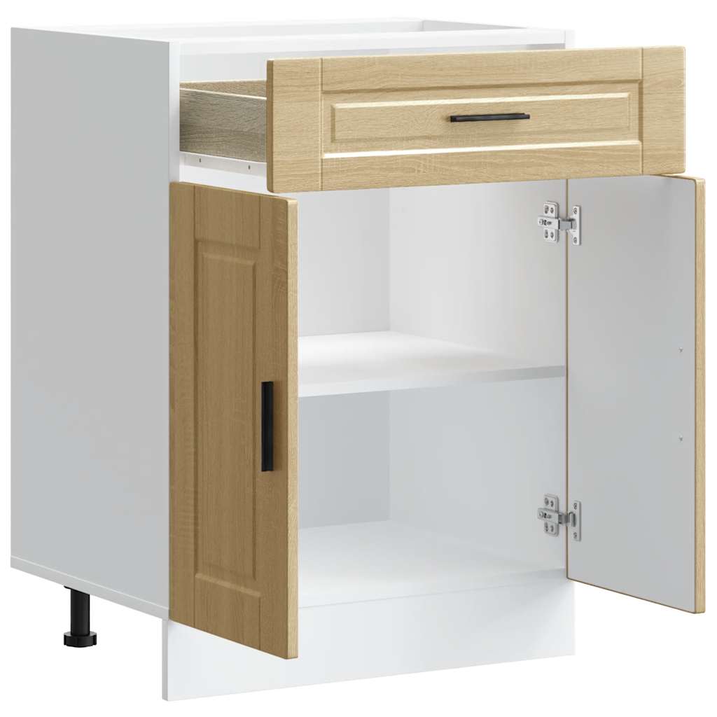 Kitchen Base Cabinet Porto Sonoma Oak Engineered Wood