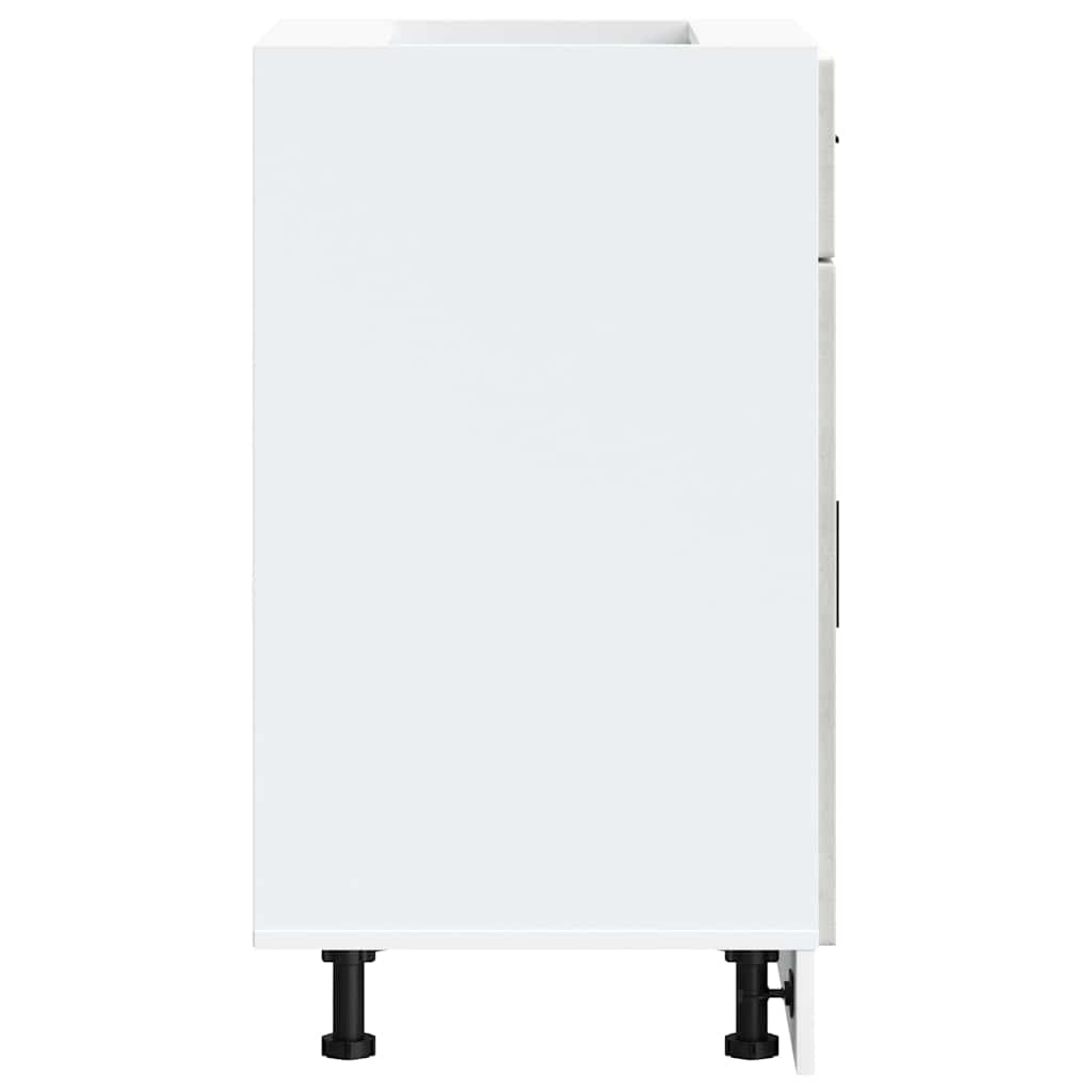 Kitchen Base Cabinet Porto Concrete Grey Engineered Wood