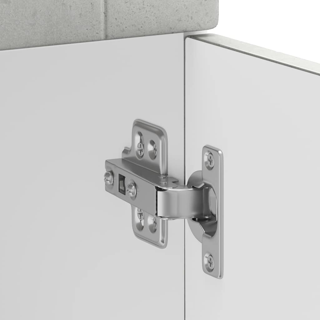 Kitchen Base Cabinet Porto Concrete Grey Engineered Wood