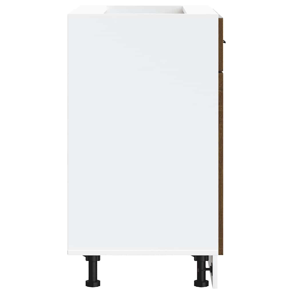 Kitchen Base Cabinet Porto Brown Oak Engineered Wood