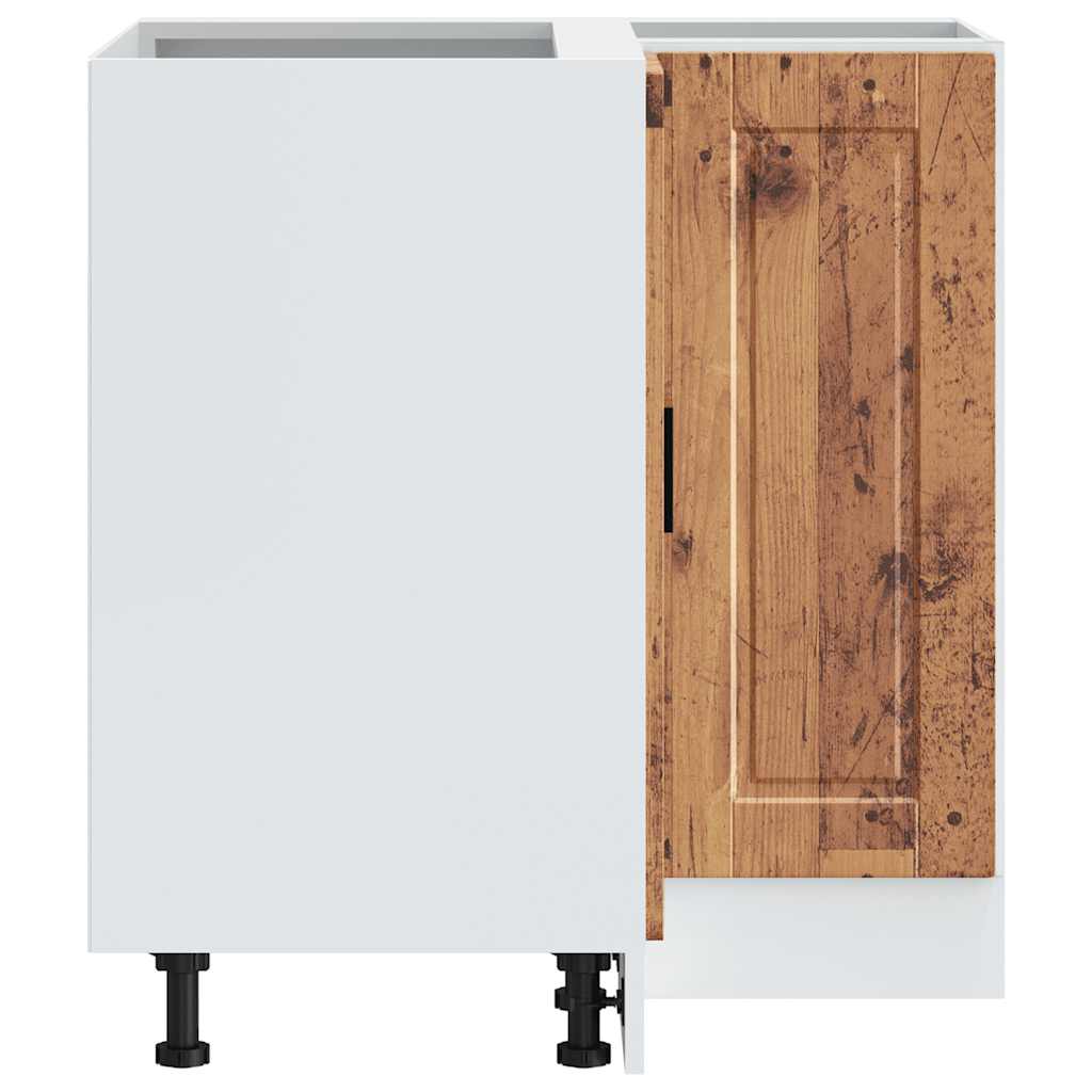 Kitchen Corner Base Cabinet Porto Old Wood Engineered Wood