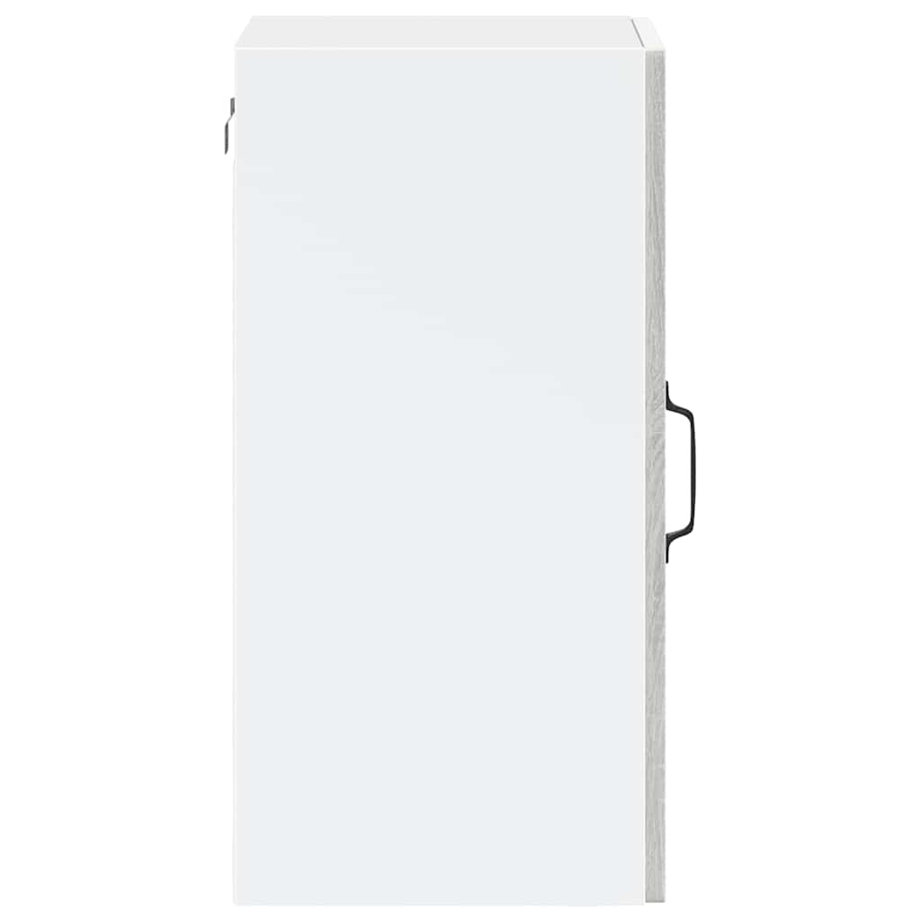 Kitchen Wall Cabinet with Glass Door Porto Grey Sonoma