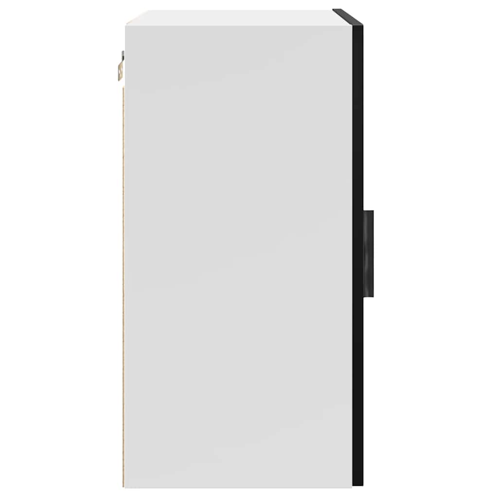 Kitchen Wall Cabinet Porto Black Engineered Wood