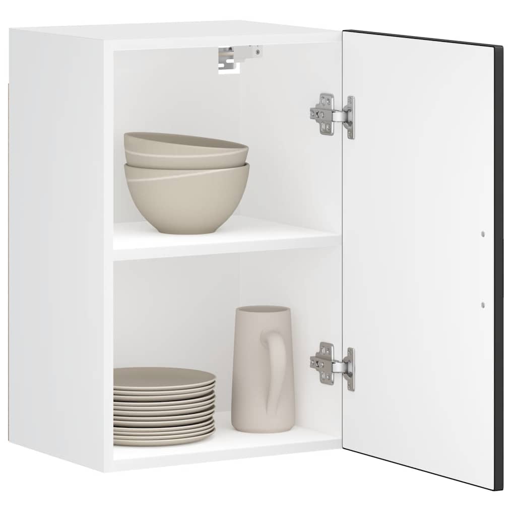 Kitchen Wall Cabinet Porto Black Engineered Wood