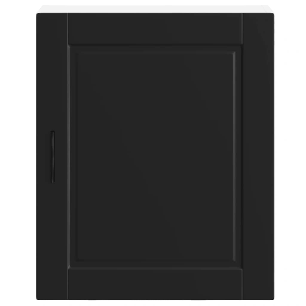 Kitchen Wall Cabinets 2 pcs Porto Black Engineered Wood