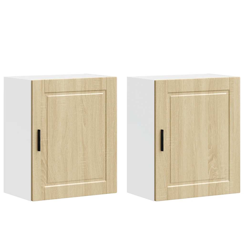 Kitchen Wall Cabinets 2 pcs Porto Sonoma Oak Engineered Wood