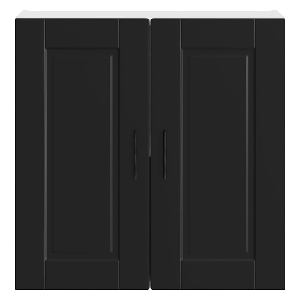 Kitchen Wall Cabinet Porto Black Engineered Wood