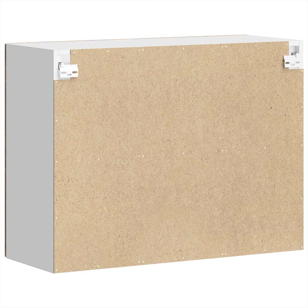 Kitchen Wall Cabinet with Glass Door Porto Old Wood