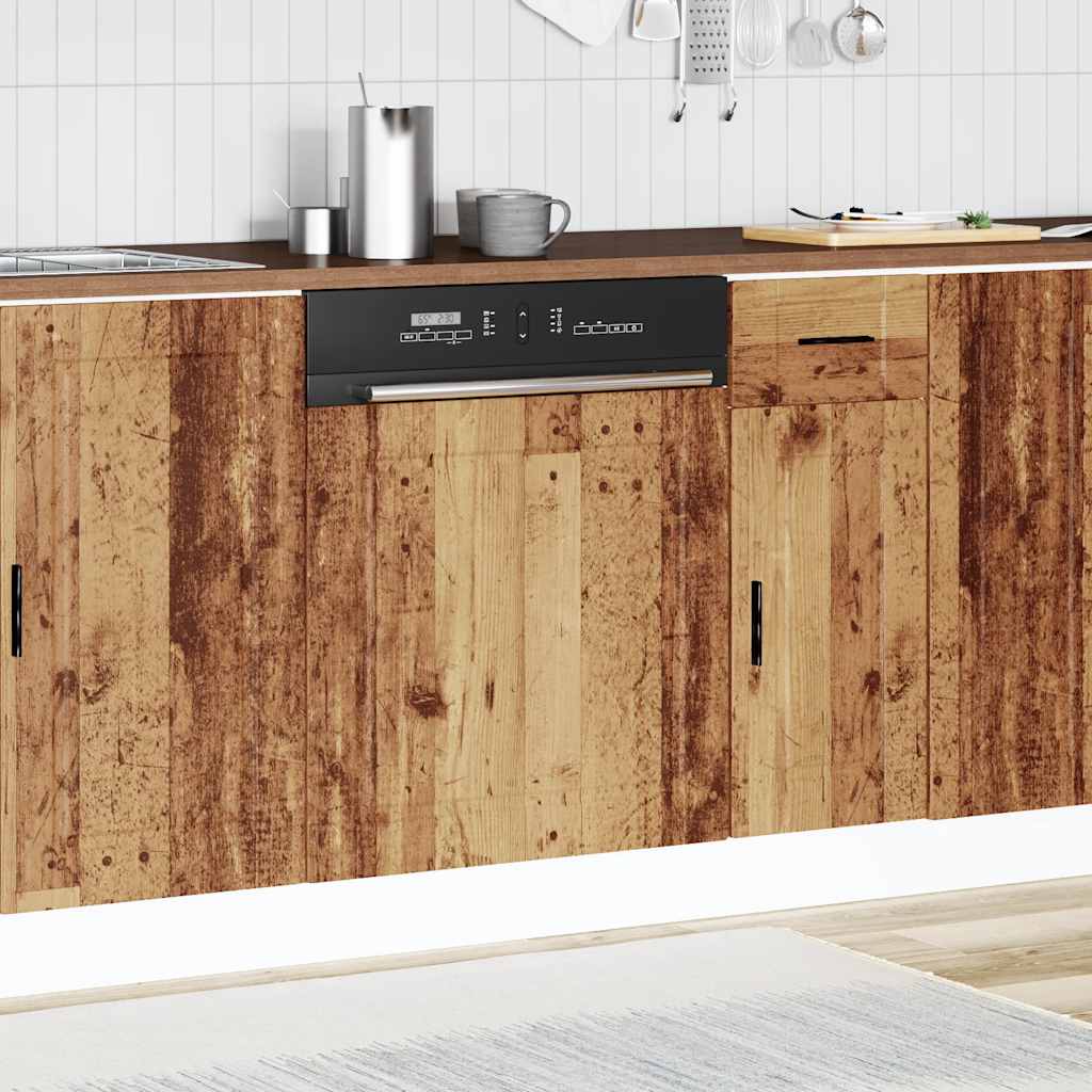 Dishwasher Panel Porto Old Wood 60x1.5x67 cm Engineered Wood