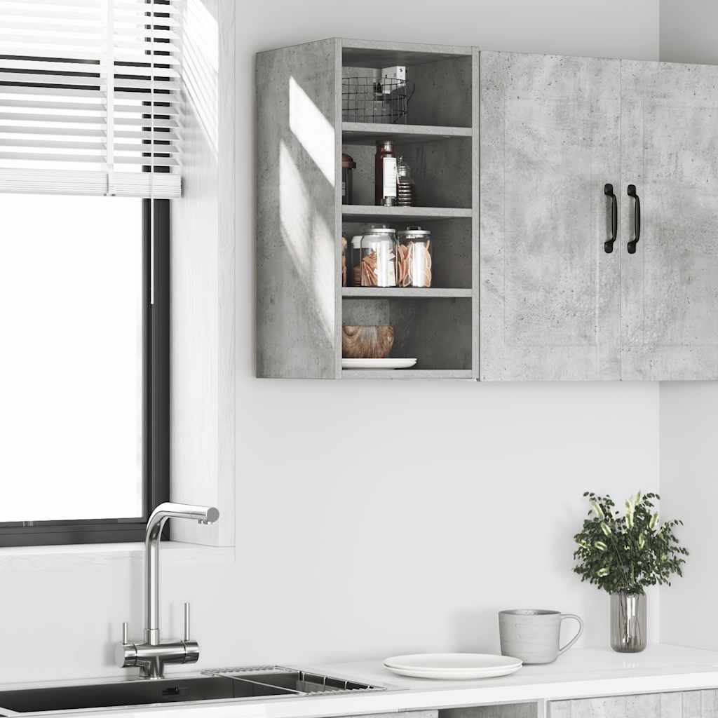Hanging Cabinet Riga Concrete Grey 30x29.5x60 cm Engineered Wood