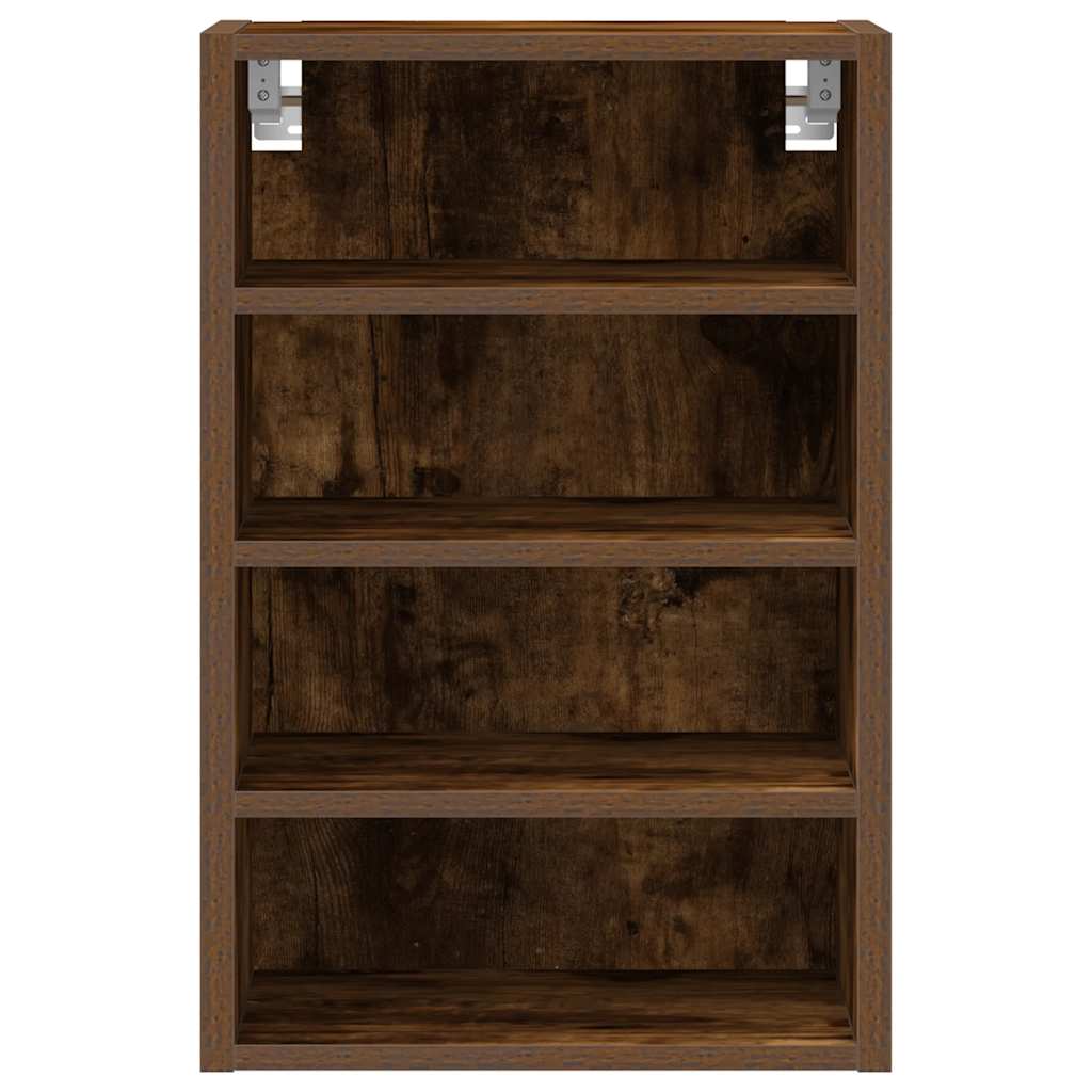 Hanging Cabinet Riga Smoked Oak 40x29.5x60 cm Engineered Wood