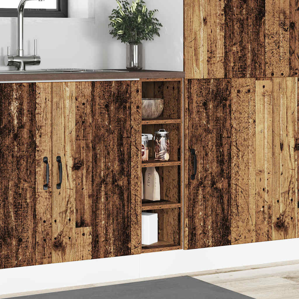 Bottom Cabinet Riga Old Wood 20x44.5x81.5 cm Engineered Wood
