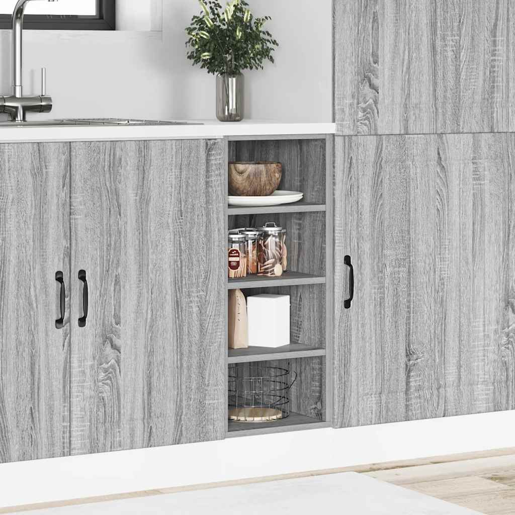 Bottom Cabinet Riga Grey Sonoma 30x44.5x81.5 cm Engineered Wood