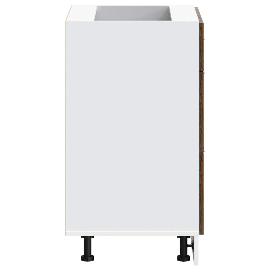 Kitchen Base Cabinet Lyon Smoked Oak Engineered Wood