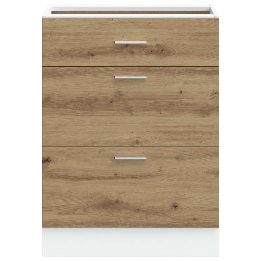 Kitchen Base Cabinet Lyon Artisan Oak Engineered Wood